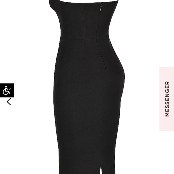 Lucia BLACK STRAPLESS CORSET MAXI DRESS - Picture 5 of 7